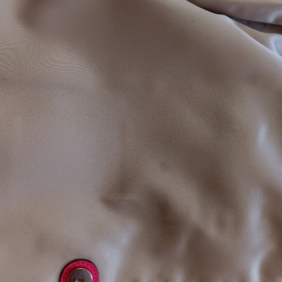 COACH SHOULDER BAG -  AZALEA PINK LEATHER W LOGO MATERIAL IN LIGHT BEIGE - Picture 8 of 11